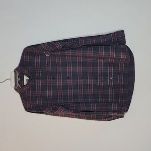 Burton Mens Plaid Button Down Shirt XL